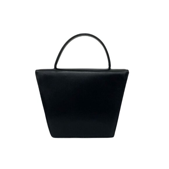 Celine Vintage Calf Leather Red Lining Handbag Mini Black - Picture 3 of 10